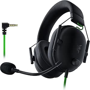 Razer BlackShark V2 X - Casque De Jeu Esports Prime (Haut-parleurs en titane de 50 mm, Micro cardioïde, Annulation passive du bruit avancée pour PC, Mac, PS4, Xbox One et Switch) Noir - Image 1