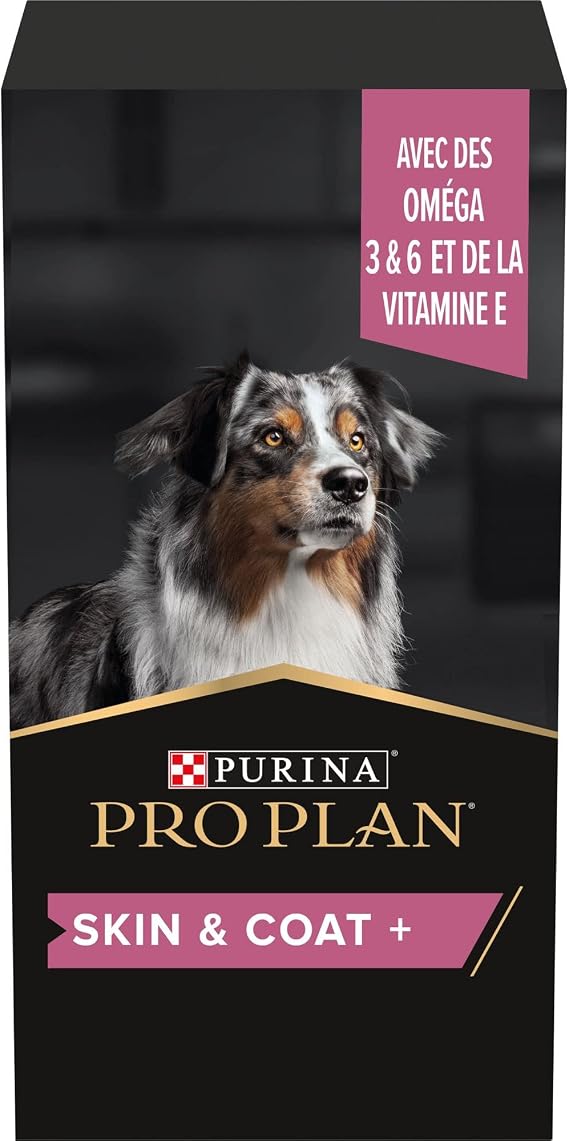 PURINA PRO PLAN | Skin & Coat+ | Dog | Complementary Food for Adult Dogs | Promotes Skin Health and Contributes to the Shine, Shine and Softness of the Coat | Oil | 250 ml Bottle - Image 1