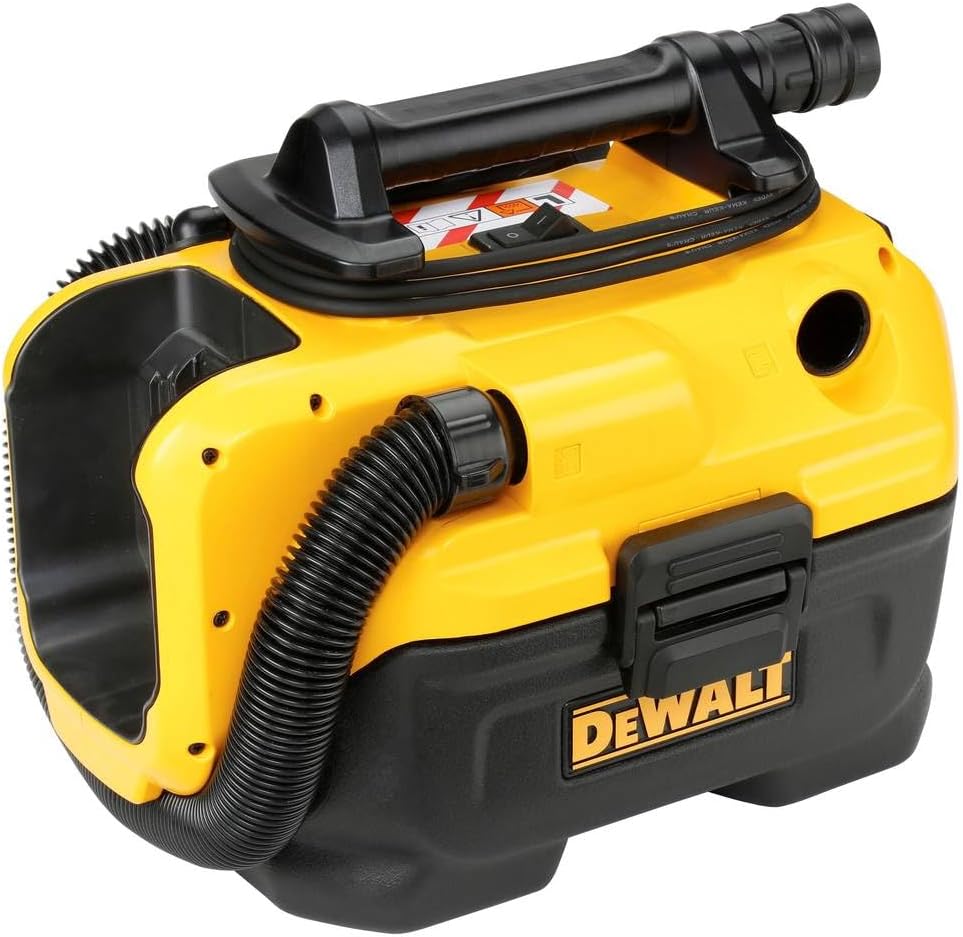DEWALT - Construction vacuum cleaner - 7.5L vacuum cleaner to connect to mains or 18/54V batteries - sucks dust and liquids without changing filter - DCV584L-QW - Image 1