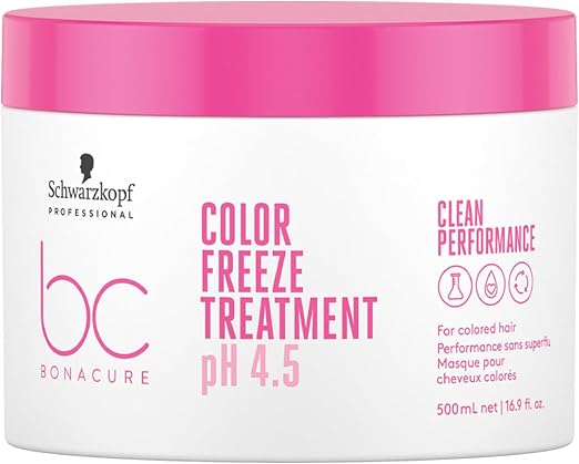 Schwarzkopf Professional 133904 Bonacure Color Freeze Dyed Hair Mask, pH 4.5, 500 ml - Image 1