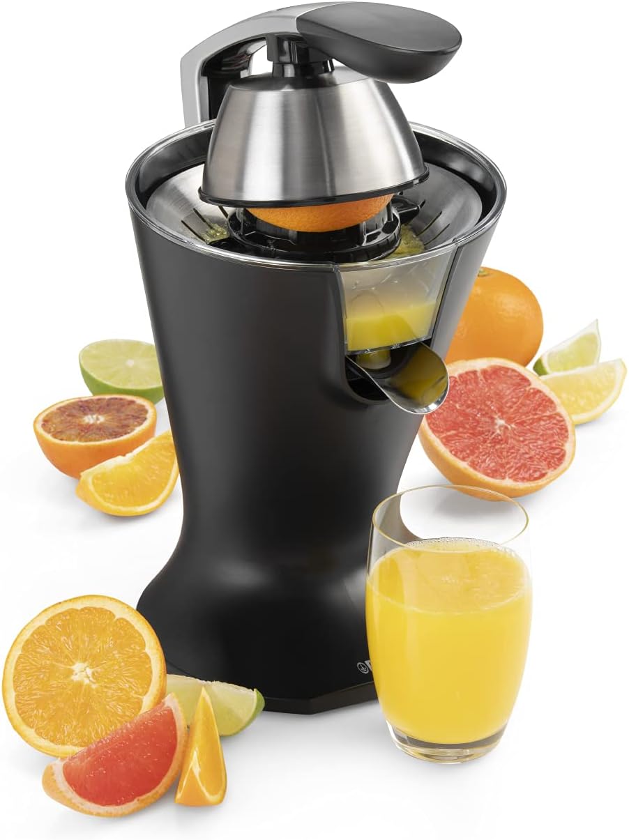 Princess e Juicer - Pressure Lever - 300 W - Stainless Steel - Matte Black - Easy to Clean - 201857 - Image 1