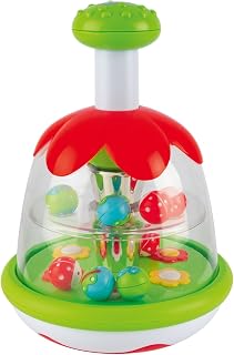 Chicco Magique Toupie, Jouet Bebe 6 Mois - 3 Ans, Cadeau Naissance garçons et Filles, avec des Boules Colorées, Pommeau et Miroir Central pour de Nombreux Jeux de Lumière, Jouet Enfant, Jeux Bebe - Image 1