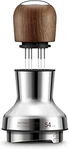 Sage - The Distribution Duo 54mm - 2-in-1 Coffee Dispenser and Leveler, Adjustable Pins and Height, Compatible with 54mm Sage Portafilters- Premium Walnut - Image 1