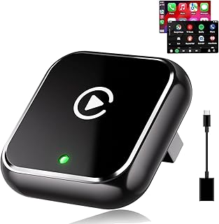 CarPlay sans Fil 2 en 1 pour Apple CarPlay/Android Auto,Mini Adaptateur sans Fil pour iPhone/Android et Plus de 927+ Voitures,Bluetooth 5.3 et WiFi 6,sans décalage,Plug and Play,Connexion Automatique - Image 1