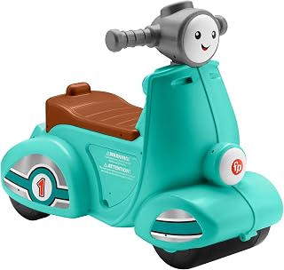 Fisher-Price Porteur Scooter Éveil Progressif Rires et Éveil, Version multilingue, avec Contenu éducatif, Jouet Enfant, Dès 12 Mois, HMV76 - Image 1