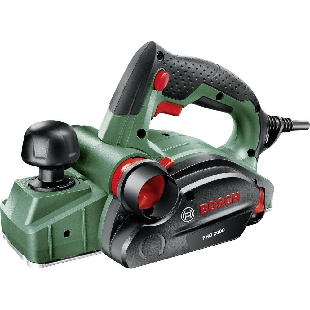 Bosch Hand planer PHO 2000 (680 W, planing width 82 mm, cutting depth 0-2 mm, rebate depth 0-8 mm, planer blade, carton packaging) - Image 1