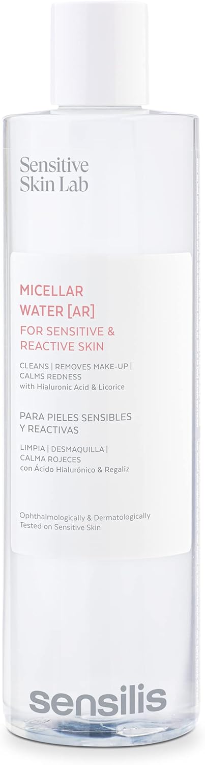 Sensilis - Micellar water for sensitive skin with hyaluronic acid and licorice extract, clean, folate and calm redness - 400 ml - Image 1