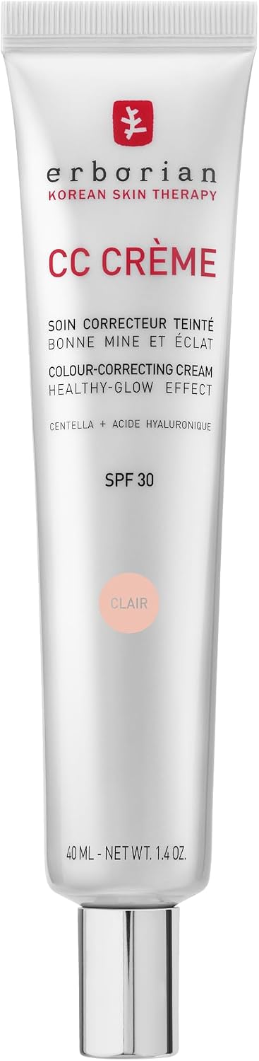 Erborian - CC Crème à la Centella Asiatica - Crème Visage Illuminateur Haute Définition et Maquillage - Protection Solaire SPF 30 - Cosmétique Coréenne - Deep 15ml - Image 1