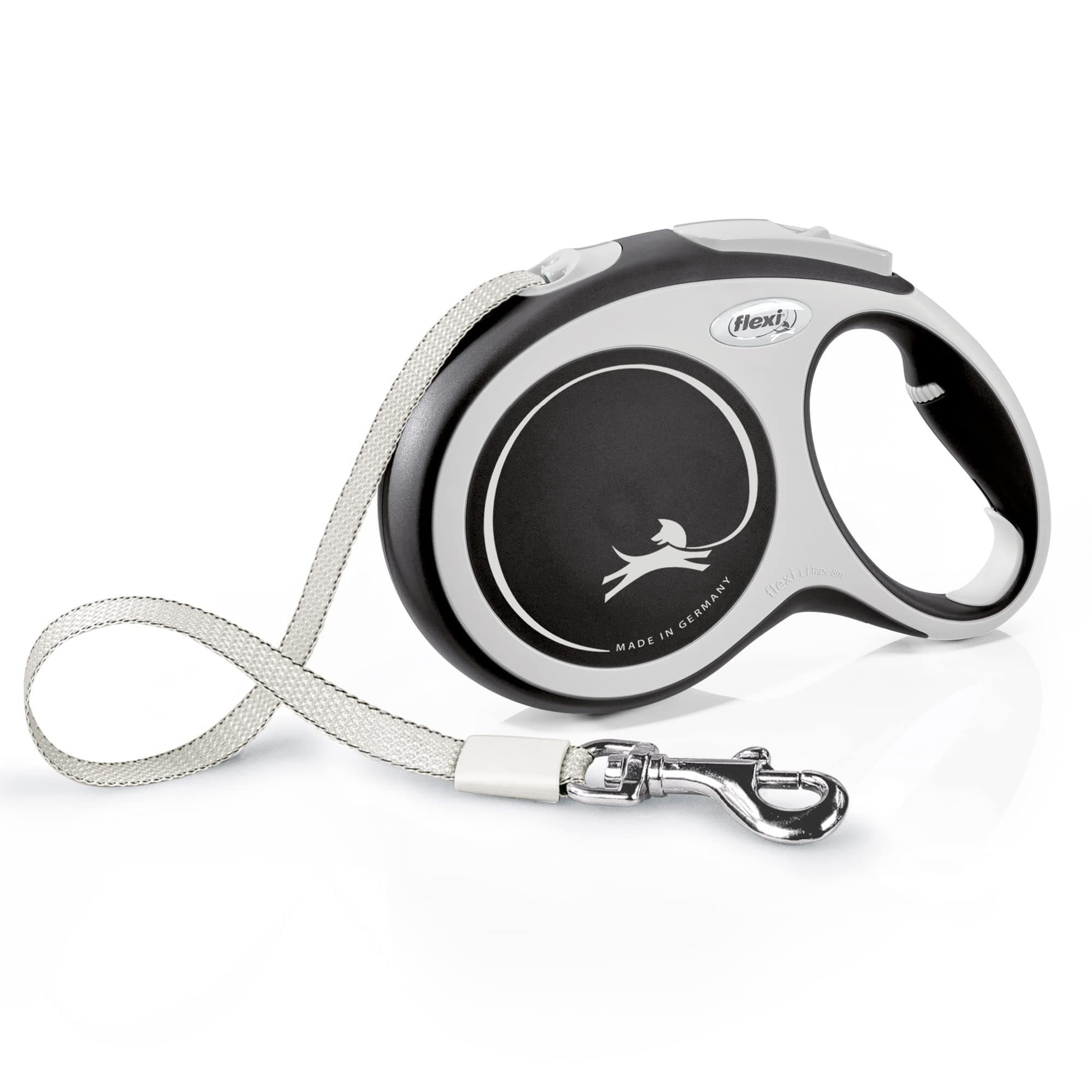 Flexi Comfort L Strap 8 m Black Retractable Lead for Dogs up to 50 kg