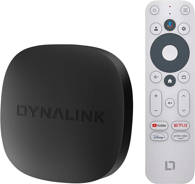 Google TV Box - 4K UHD TV Box Compatible with Google TV and Netflix Certified, Smart TV Box Supporting GoogleAssistent, Dolby Audio, HDR10+, Chromecast, Dualband-WiFi BT5.0, 2GB+16GB Streaming Box - Image 1