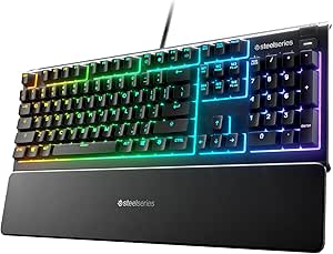 SteelSeries Apex 3 - Gaming Keyboard - RGB Illumination over 10 Zones - Premium Magnetic Handrest - Spanish Layout QWERTY - Image 1