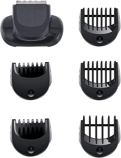6pcs Shaving Head for Braun Series BT32 Trimmer Head for Hair Trimmer with Electric Shaver Beard Trimmer Accessories for Razor with Guide Comb 5pcs (1/2/3/5/7mm) - Image 1