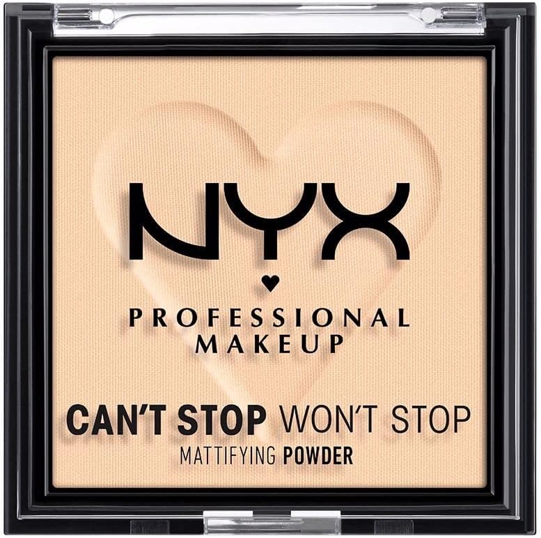 NYX Professional Makeup Can't Stop Won't Stop Mattfying Powder, Matt Finish, Light - Image 1