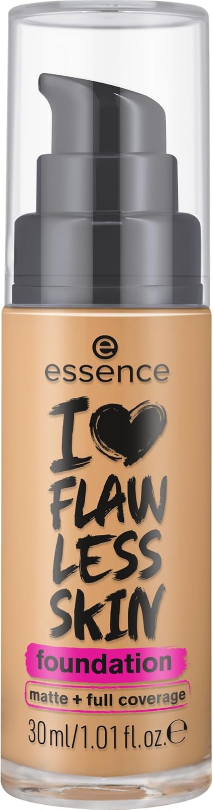 Essence Cosmetics I LOVE FLAWLESS SKIN foundation foundation, long lasting, mattifying, instant result, matte (30 ml) - Image 1