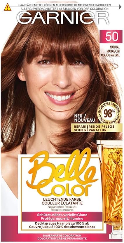 Garnier - Belle Color Permanent Hair Colour - 50 Natural Mahogany - Image 1