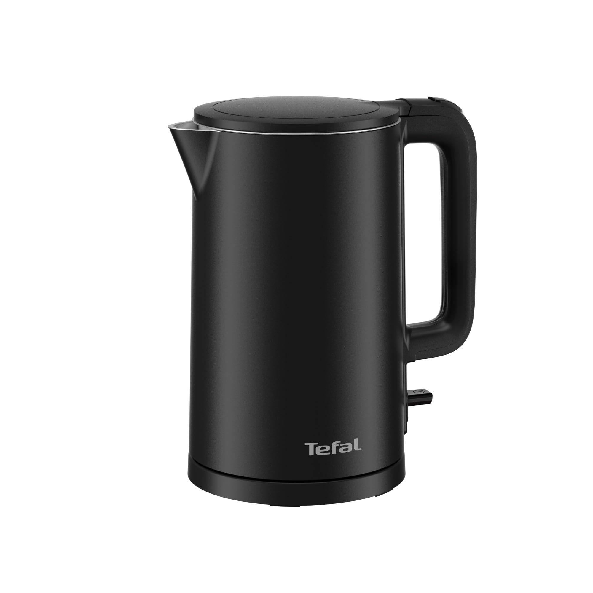 Tefal Thermo Protect Electric Kettle, Safe to Touch, 1500W, Black and Stainless Steel Interior, KO1408E0 - Image 1