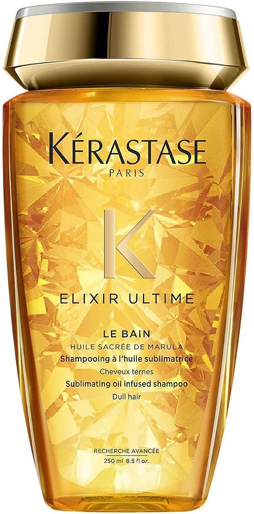 KÉRASTASE Elixir Ultime Bain Elixir Ultime Nourishing Shampoo - Nourishing Shampoo - Nutrition & Shine Up to 48 Hours - 9 Times More Shine - Anti-Frizz Action for Up to 96 Hours - All Hair Types - 250 - Image 1