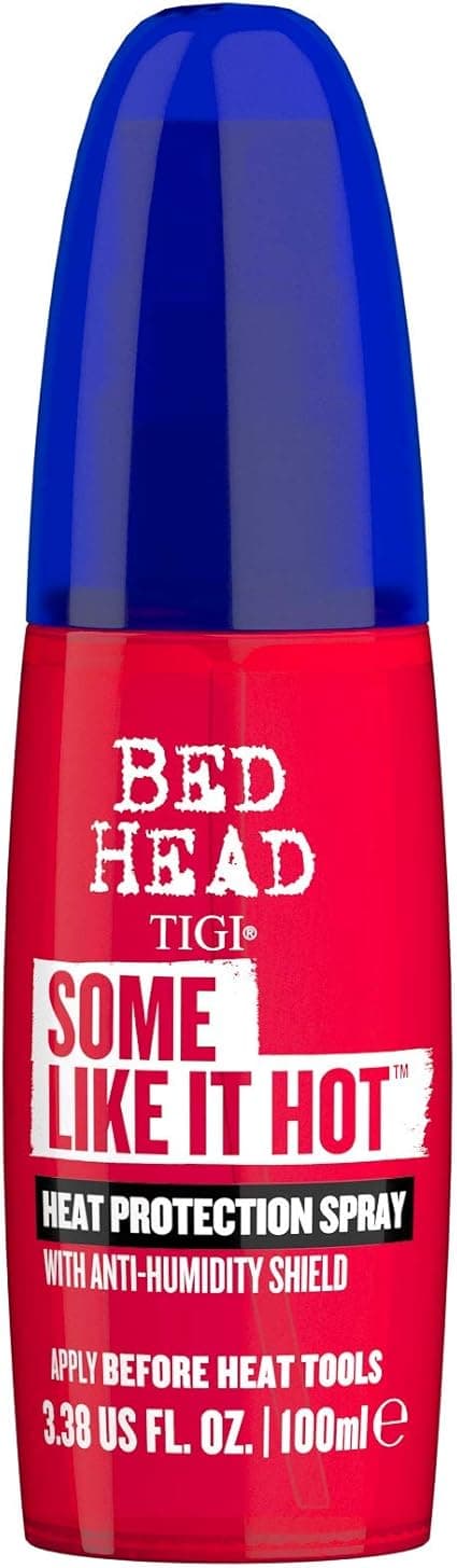 Bed Head by TIGI Some Like It Hot Heat Protection Spray for Hair - Anti Frizz, Easier Straightening, Curling & Drying - All Hair Types - 100ml
