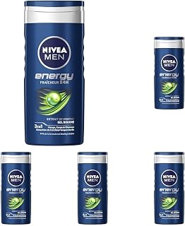 Nivea Men Gel Douche 3en1 Energy 250 ml (Lot de 5) - Image 1