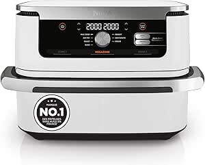 Ninja Foodi FlexDrawer Air Fryer, Dual Zone with Removable Divider, Large 10.4L Drawer, 7-in-1, Double Zone, Oil Free, Dishwasher Safe Nonstick Parts, White AF500EUWH - Image 1
