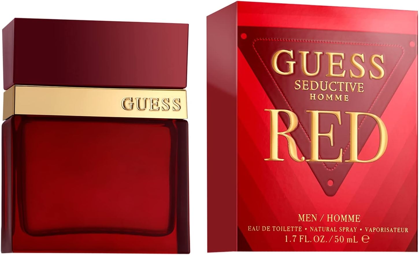 GUESS Seductive Red, Eau de Toilette, Parfum Homme, Oriental Vanille, Parfum Captivant de Longue Durée - Image 1