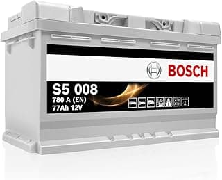 S5 008 Car Battery 77 A/h – 780 A – 12 V, Lead Acid for Vehicles without Start/Stop System and Energy Requirements, (-) (+), 278 x 175 x 190 mm