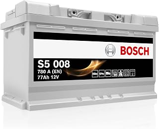 S5 008 Car Battery 77 A/h – 780 A – 12 V, Lead Acid for Vehicles without Start/Stop System and Energy Requirements, (-) (+), 278 x 175 x 190 mm - Image 1