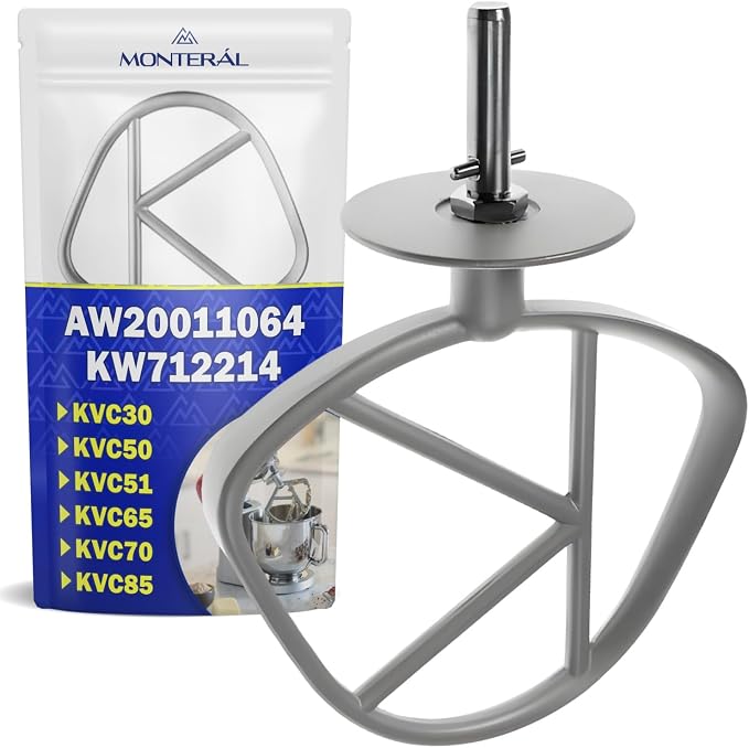 MONTERAL K Shape Whisk for Patisser Robot with Original Code KW712214 AW20011064 for Kenwood Chef - 10 Year Warranty - Image 1
