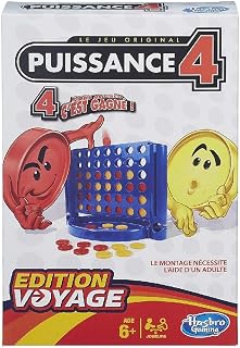Hasbro Puissance 4 Edition Voyage : Jeu Portable pour 2 Joueurs, Jeu De Voyage Amusant, À Partir De 6 Ans - Image 1