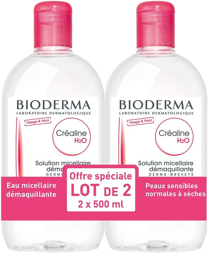 Crealine H2O - Pack of 2 x 500 ml | Deep Cleanses and Purifies - Soothes | Sensitive to Intolerant Skin - Image 1
