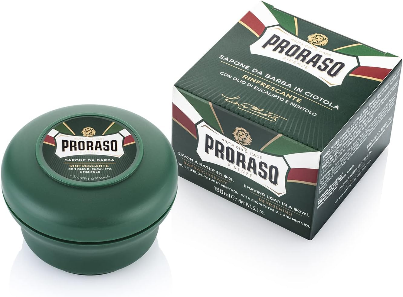 Proraso | Refreshing Beard Soap (150ml jar) - Eucalyptus and Menthol Oil Shaving Soap - Made in Italy - Image 1