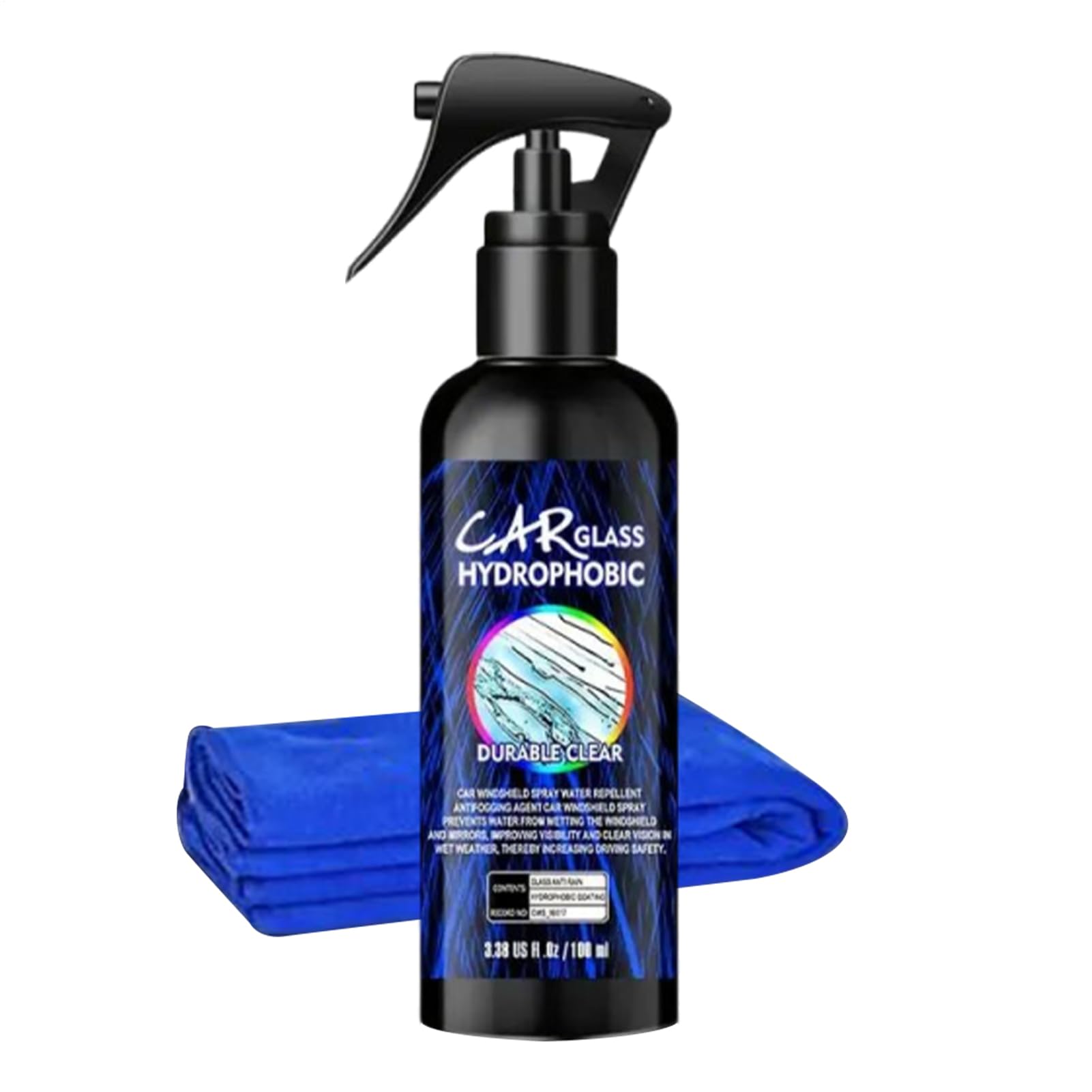 Nettoyant Film Gras pour Vitres Auto | Spray 100ml Décapant Film Gras Pare-brise Voiture - Polish Automobile pour Pneus Meubles Garage Intérieur Extérieur Moto Camion - Image 1