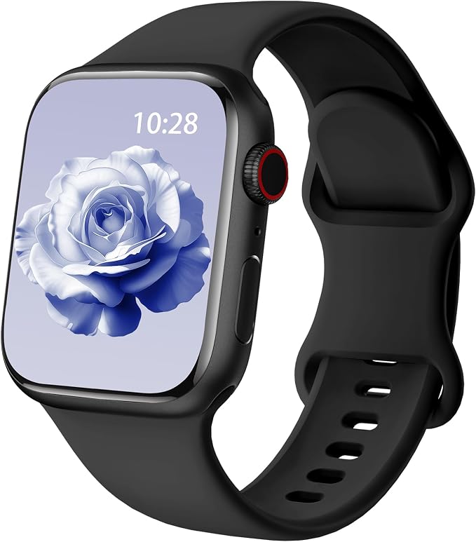 Yoohoo Silicone Band Compatible with Apple Watch Band 40mm 44mm 45mm 46mm 42mm 41mm 38mm 49mm - Original Design for iWatch Series 10 9 8 7 6 5 4 3 2 1 SE and Ultra – For Women and Men - Image 1