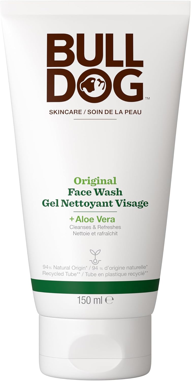 Bulldog Skincare Original Nettoyant visage pour hommes, Soin et nettoyant visage, nettoie et aide à éliminer l’excès de sébum, 150 ml - Image 1