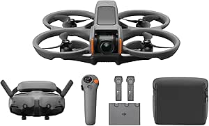 DJI Bundle Fly More Avata 2 (Three Batteries), FPV Drone with 4K Camera, One-Touch Acrobatics, Built-in Propeller Protection, Drone Camera with Goggles 3 and RC Motion 3 - Image 1