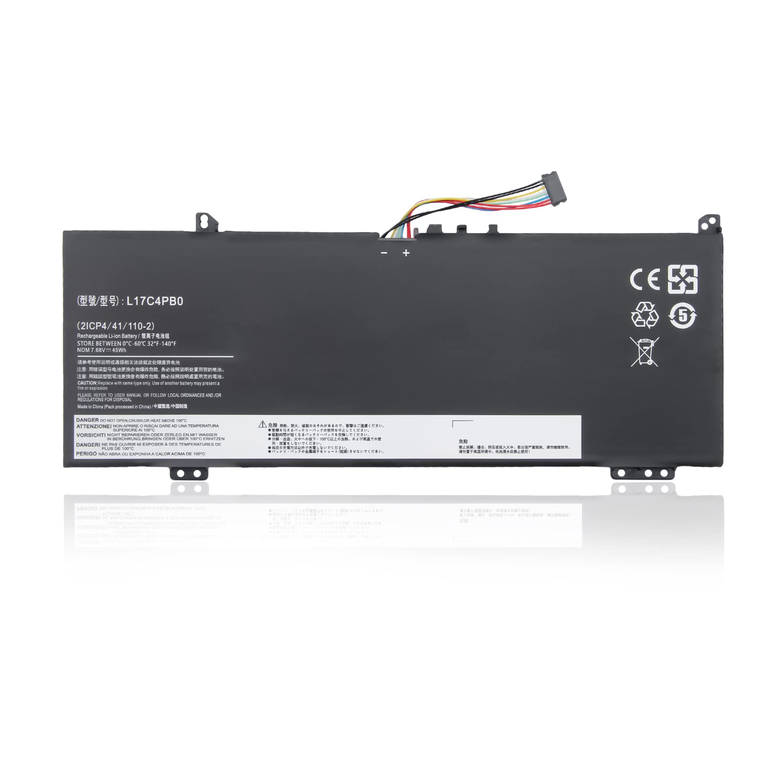 L17C4PB0 Battery for Lenovo Yoga 530-14IKB 530-14ARR IdeaPad 6-14ARR 6-14IKB IdeaPad 530S-14IKB 530S-14ARR 530S-15IKB L17C4PB0 L17C4PB2 5B10Q16 066 5 B10Q16067 5B10Q22883 - Image 1