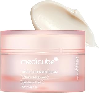 Medicube triple collagene et acide hyaluronique, à l'élastine premium et au beurre de karité – anti ride et crème hydratante visage – skincare coreen, 50 ml - Image 1