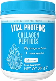 Vital Proteins Collagen Peptides complément alimentaire(Type I, III), Collagène hydrolysé Non Aromatisé, Cheveux, Ongles, Peau, Sans Gluten, Sans colorant ni Conservateur 20g par portion, 587g - Image 1