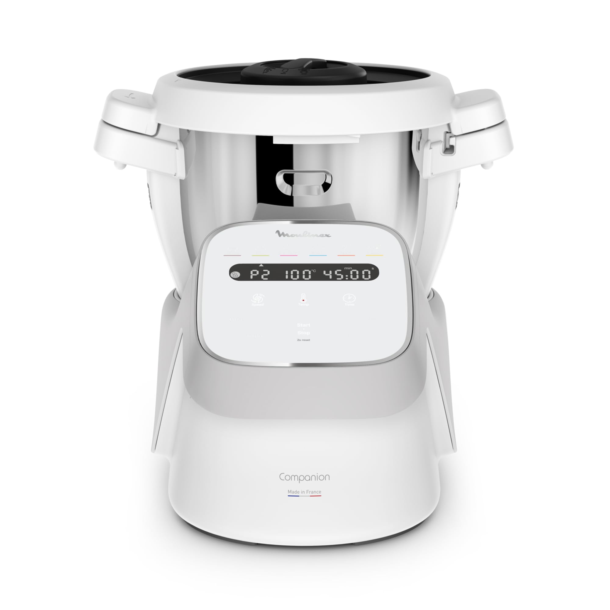 Moulinex Companion, HF8408F1 Robot Cooker, 14 Functions, 3L Bowl, Capacity XL 10 People, Cook, Mixing, Chopping, Silent, Dishwasher Safe, Made in France, Grey - Image 1