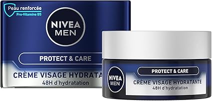 NIVEA MEN Protect & Care Express Nourishing Cream (1 x 50ml), Nourishing Moisturizing Cream for Dry Skin, Daily Face Care for Men - Image 1