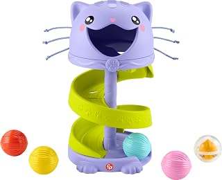 Fisher-Price Baby & Toddler Toy FP Pets Purrr-FECT Ball Tower Activity Center for Developmental Play Ages 9+ - Image 1