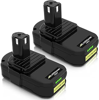 2 Pack Powayup RB18L50 pour Ryobi Batterie 18V 3000mAh Lithium-ION Remplacement Batterie pour Ryobi BPL1815 BPL1820G BPL1820 BPL18151 P102 P103 Outil électrique sans Fil - Image 1