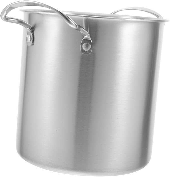 Cabilock Marmite à Soupe Acier Inoxydable Cocotte pour Friture et Cuisson Casserole avec Double Poignée Compatible Gaz et Induction Usage Domestique et Professionnel - Image 1
