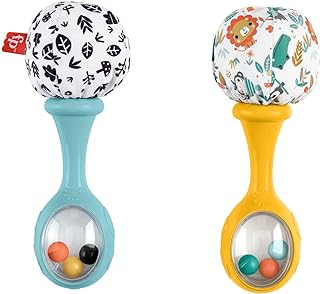 Mes Premiers Maracas Rattle for Baby Sensory Toy from 3 Months, HMF34 - Image 1