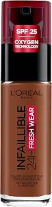 L'Oréal Paris Infallible Fluid Foundation 24 Hours Fresh Wear - All Skin Types - Shade : Espresso (380) - 30 ml - Image 1