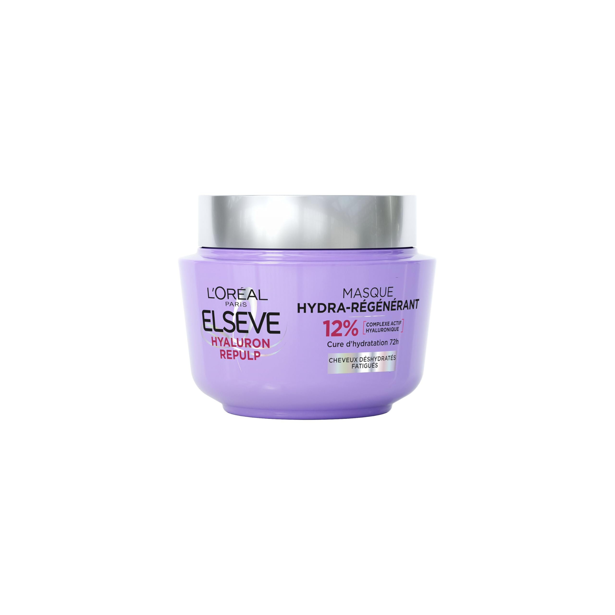 L'Oréal Paris - Hydra-Regenerating Mask for Dehydrated and Tired Hair - 72H Hydration - With Hyaluronic Acid - Elseve Hyaluron Repulp - 310 ml - Image 1
