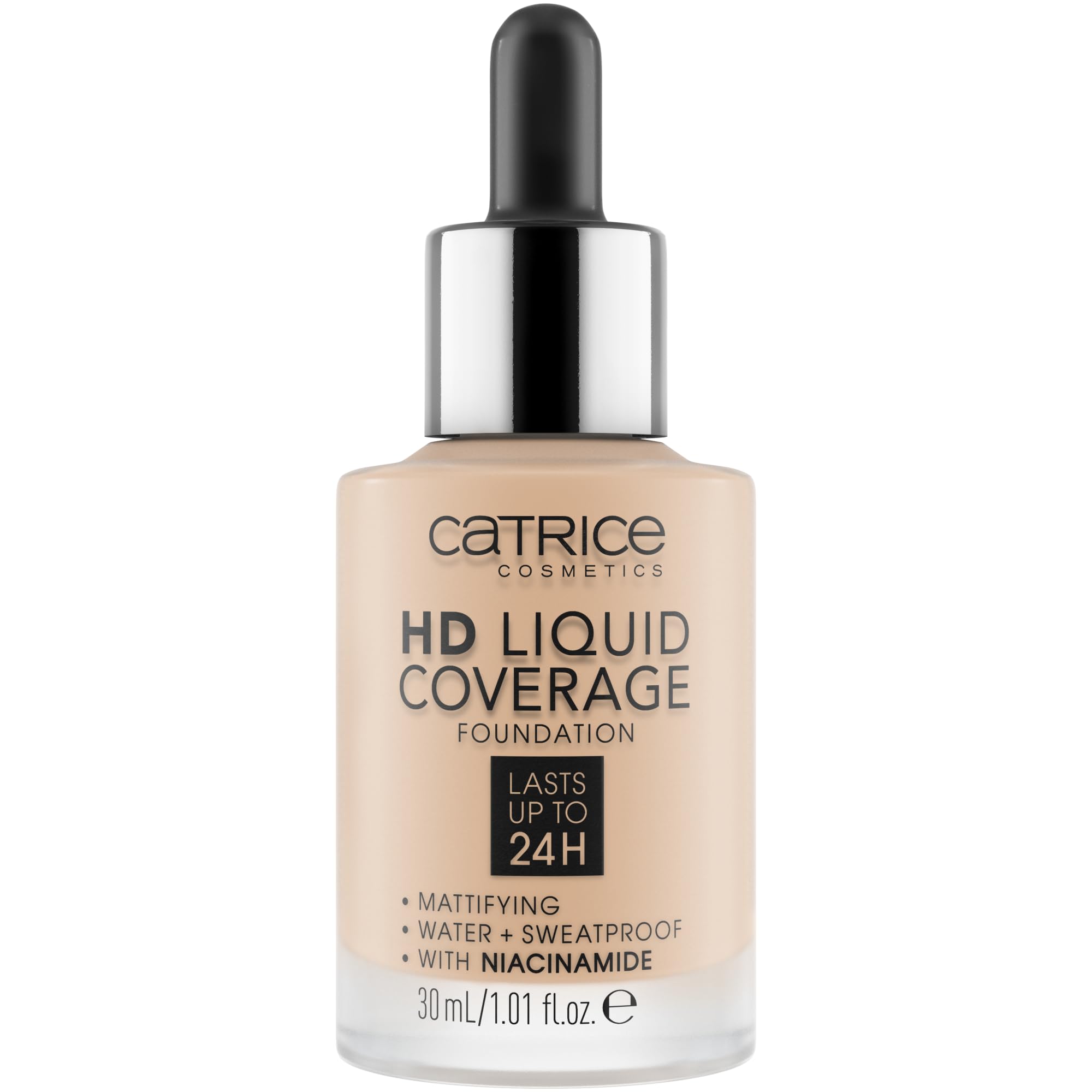 Catrice - HD Coverage Liquid Foundation - 10 Light Beige - Image 1