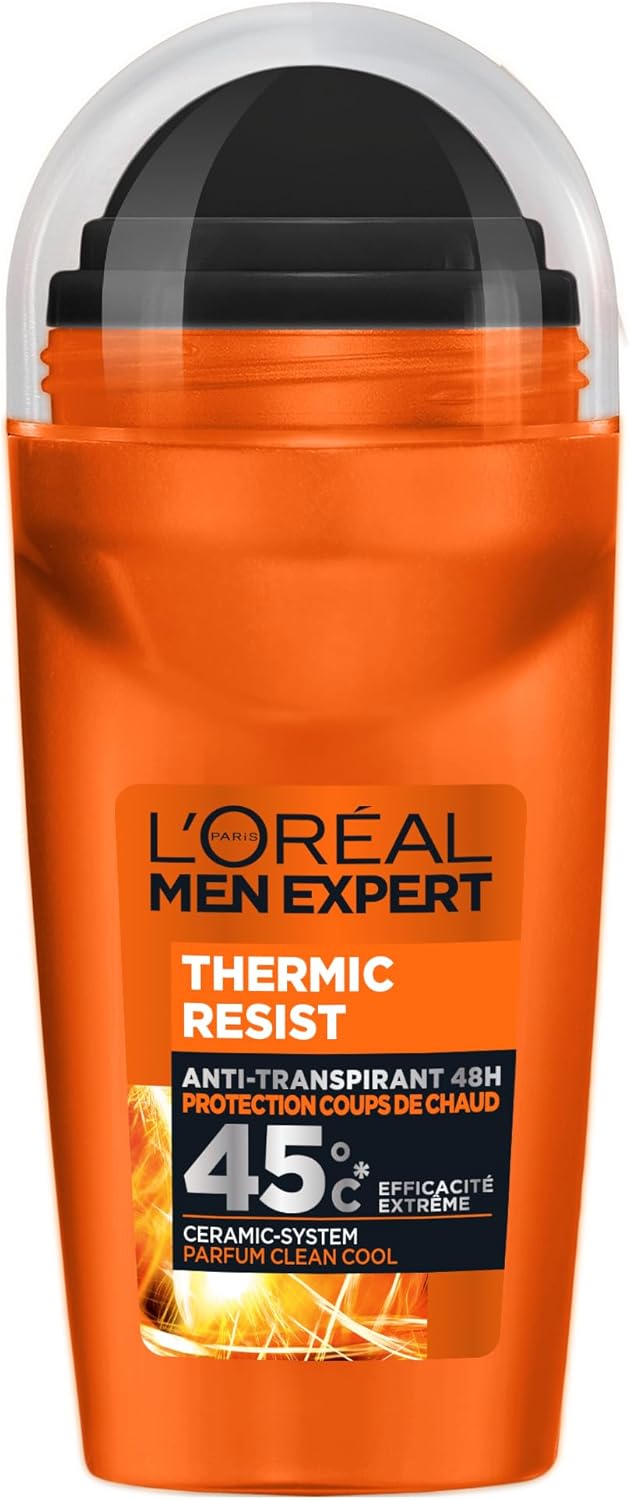 L'Oréal Men Expert Thermic Resist Deodorant Roll-On for Men - 50 ml - Image 1
