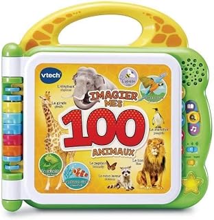 Mon Imagier Bilingue, Imagier Parlant Mes 100 Animals, Sound Book, 12 Illustrated and Interactive Pages, Educational Toy, Gift for Children from 2 Years Old - Content in French and English - Image 1