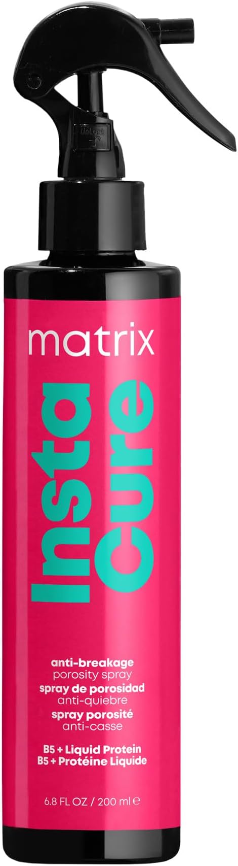 Matrix, Anti-Porosity Spray for Damaged Hair, Strengthens & Protects, No Rinse, Enriched with Liquid Proteins + B5, Total Results, Instacure, 200 ml - Image 1
